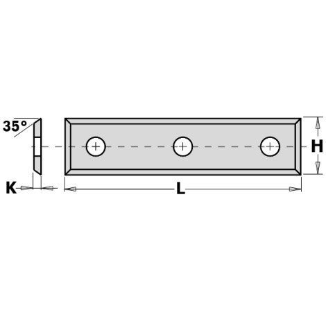 Höylän terät CMT 790.500.09; 49,5x9x1,5 mm; HWM; 1 kpl.