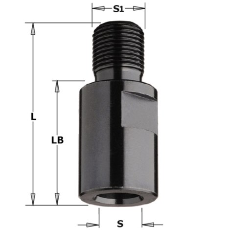 Adapteri ARBOR S=M10-M12X1 LB=25