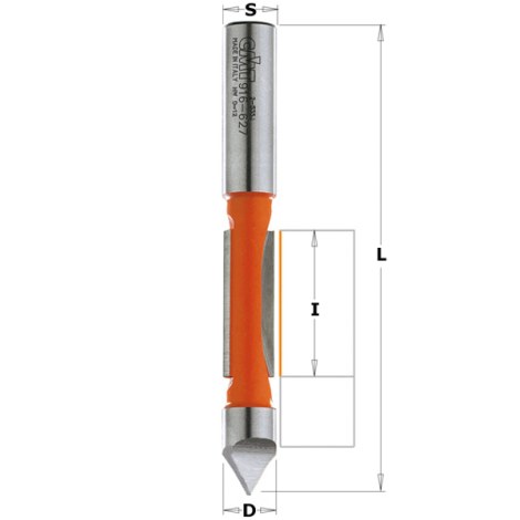Urajyrsin pohjaterän kanssa CMT 816.627.11-X10; S=12,7 mm; D=12,7 mm; 10 kpl.
