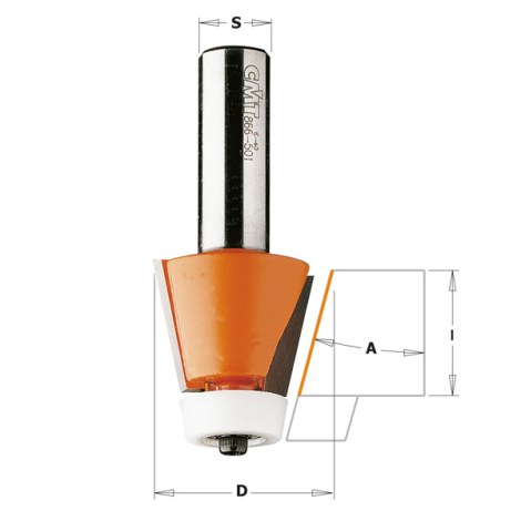 Pyöristysjyrsin CMT; S=1/2''; D=28,5 mm