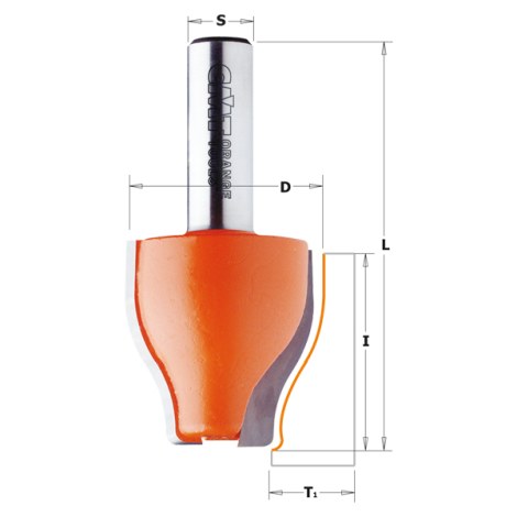 Kourujyrsin CMT; S=1/2''; D=38 mm