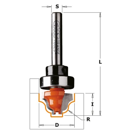 Profiilijyrsin CMT 965.303.11B; 34,9/18,5 mm laakereilla