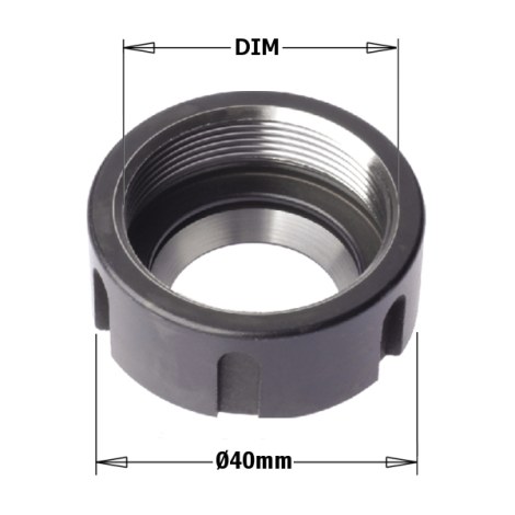 ER20 CLAMPING NUT M25X1m5  RH