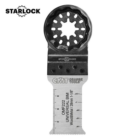 Upotussahanterä CMT OMF222 Wood & Metal Long Life; BiM; 28 mm; 1 kpl.