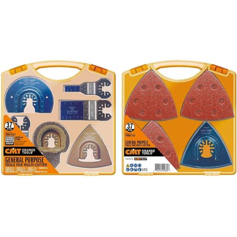 SET 37 PCS. CUTTING ACCESSORIES FOR OSCILLATING MULTI TOOL