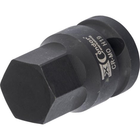 Kärkisarja iskevälle ruuvinvääntimelle Condor Werkzeug C12022/K19; 1/2''; HEX 19; 40 mm