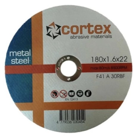 Katkaisulaikka metalli Cortex 18207; 180x1,6x22,2 mm