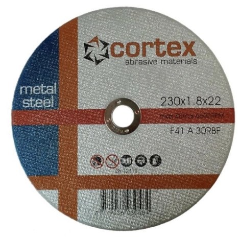 Katkaisulaikka metalli Cortex 18212; 230x1,8x22 mm