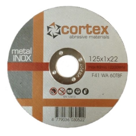 Hiova katkaisulaikka Cortex 18261; 125x1,0x22,2 mm