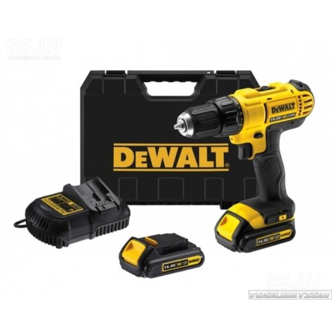 Pora/ruuvinväännin DeWalt DCD731C2; 14,4 V; 2x1,3 Ah akku