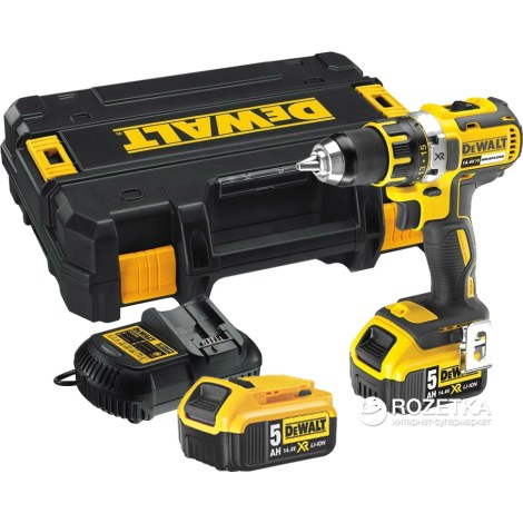Pora/ruuvinväännin DeWalt DCD732P2-QW; 14,4V; 2x5,0 Ah akku
