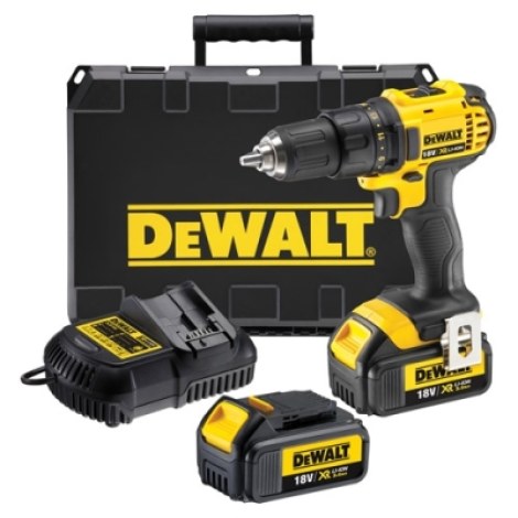 Pora/ruuvinväännin DeWalt DCD780C2; 18 V; 2x1,5 Ah akku