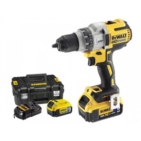 Pora/ruuvinväännin DeWalt DCD792P2B; 18 V; 2x5,0 Ah akku