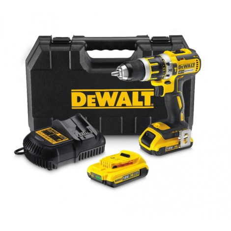Iskuporakone / -ruuvinväännin DeWalt DCD795D2; 18 V; 2x2,0 Ah akku