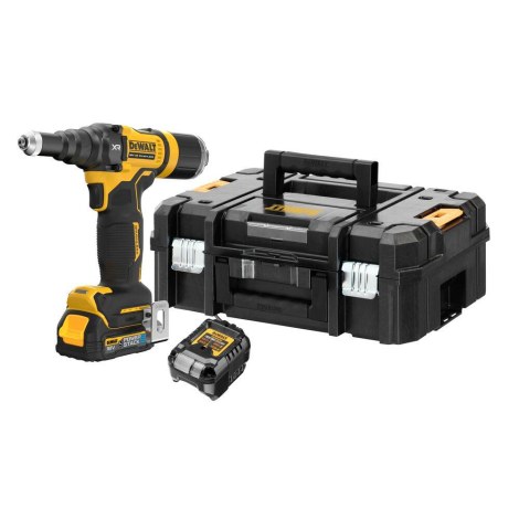 akkukäyttöinen popniittikone DeWalt DCF403E1GT-QW; 18 V; 1x1,7 Ah akku