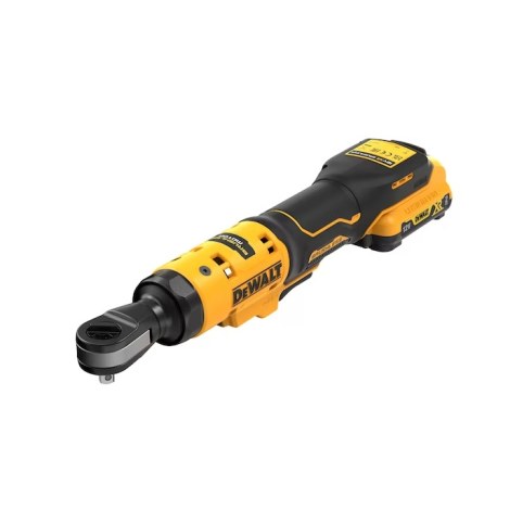 Akkukäyttöinen räikkä DeWalt DCF504D1-QW; 54 Nm; 1/4''; 12 V; 1x2,0 Ah akku