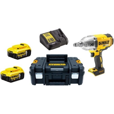Iskumutterinväännin DeWalt DCF899HP2; 18 V; 2x5,0 Ah akku