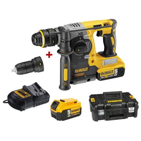 Poravasara DeWalt DCH274P2T; SDS-plus; 2,1 J; 18 V; 2x5,0 Ah akku
