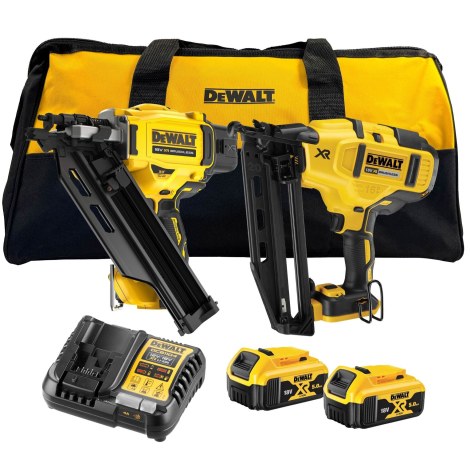 Työkalusarja DeWalt DCK246P2-QW (DCN930 + DCN660); 18 V; 2x5,0 Ah akku