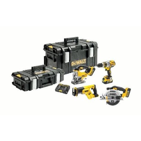 Työkalusarja DeWalt DCK453P3 (DCD995 + DCS391 + DCS387 + DCS331); 18 V; 3x5,0 Ah akku