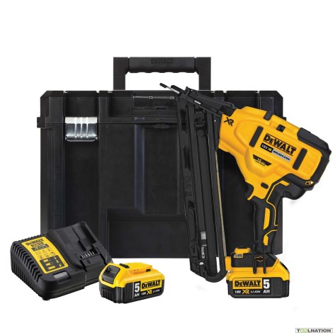 Naulain, akkukäyttöinen DeWalt DCN650P2; 18 V; 2x5,0 Ah akku