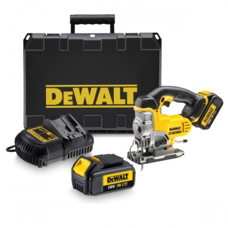 Akkupistosaha DeWalt DCS331M2; 18 V; 2x4,0 Ah akku