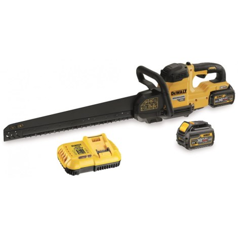 Akkukäyttöinen Alligator-saha DeWalt DCS398T2-QW; 54 V; 2x6,0 Ah akku