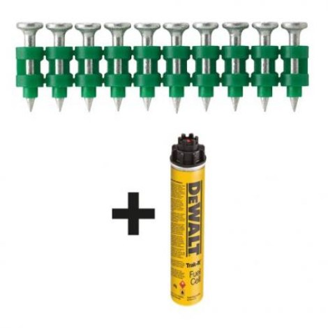 Lankanaulat DeWalt DDF6510015; 2,6x15 mm; 700 kpl. + kaasusylinteri