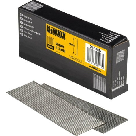 Lankanaulat DeWalt DNBT1840SZ; 0°; 1,25x40 mm; 5000 kpl.