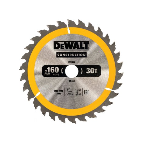 Katkaisulaikka DeWalt DT1932-QZ; 160x20 mm; Z30