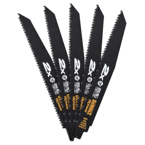 Puukkosahanterä DeWalt DT2301L-QZ; 152 mm; 5 kpl.