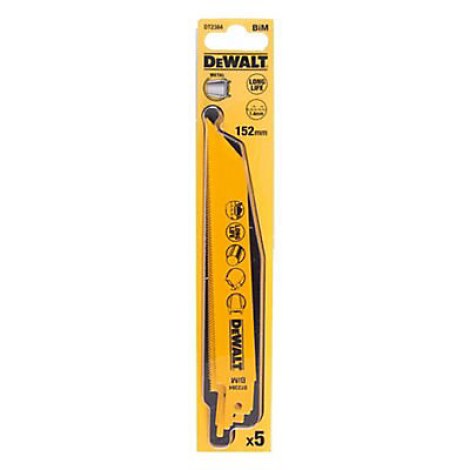 Puukkosahanterä DeWalt DT2384; 152 mm; 5 kpl.