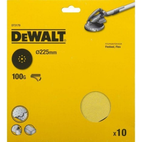 Hiomapaperi DeWalt DT3170-QZ; 225 mm; P120; 10 kpl.