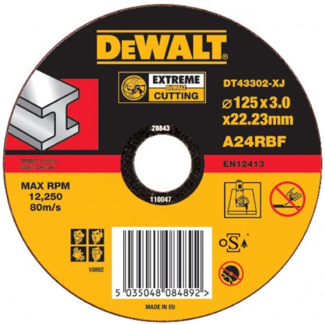 Hiova katkaisulaikka DeWalt DT43302-XJ; 125x3 mm