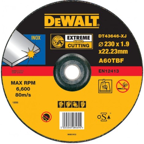 Hiova katkaisulaikka DeWalt DT43646-XJ; 230x1,6 mm