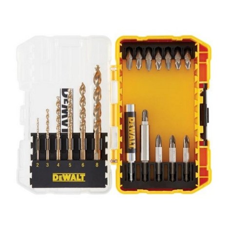Poranterä- ja Ruuvikärkisarja DeWalt DT70711-QZ; 19 kpl.
