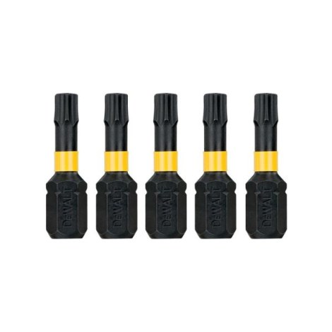 Kärkisarja iskevälle ruuvinvääntimelle DeWalt DT7379T-QZ; T10; 25 mm; 5 kpl.
