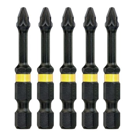 Kärkisarja iskevälle ruuvinvääntimelle DeWalt FLEXTORQ; PZ3; 57 mm; 5 kpl.