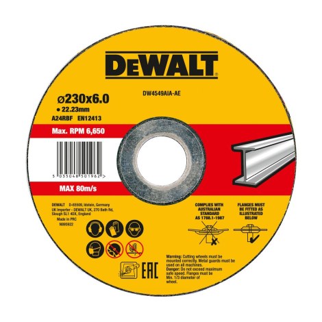 Hiomalaikka DeWalt DW4549AIA-AE; 230x6 mm