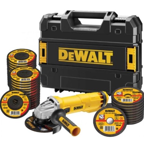 Kulmahiomakone DeWalt DWE4237KT-QS; 125 mm; 1400 W + tarvikkeet