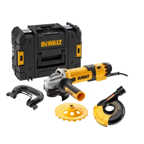 Kulmahiomakone DeWalt DWE4257KT-QS; 125 mm; 1500 W + tarvikkeet