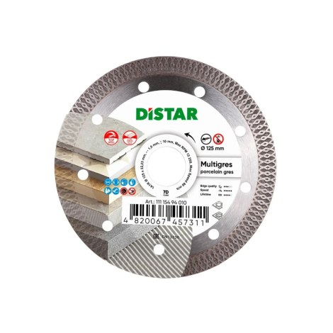 Timanttikatkaisulaikka DISTAR 11115494010; 125x22,23x1,4 mm