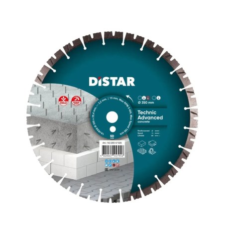 Timanttikatkaisulaikka DISTAR 14320347025; 350x25,4x3,5 mm
