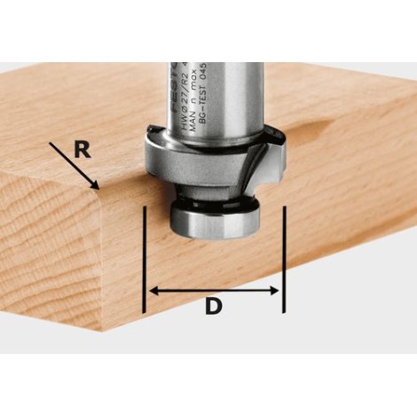 Pyöristysjyrsin Festool 3/27 mm