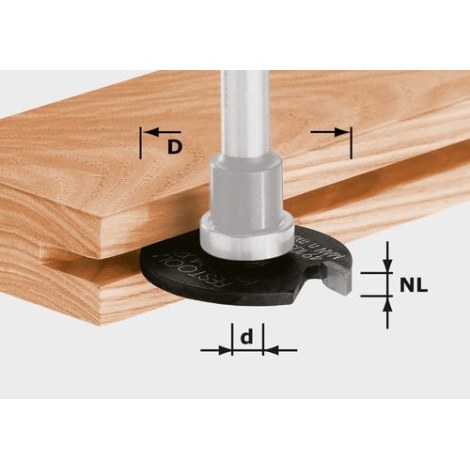 Urajyrsinpää (ilman vartta) Festool; 40 mm; 3 mm