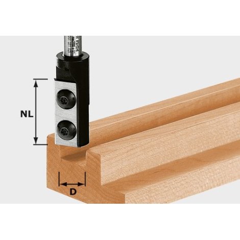 Jyrsin vaihdettavilla terillä Festool HW S8 D8/20 WP Z1