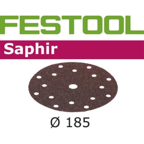 Hiomapaperi epäkeskohiomakoneeseen Saphir; 185 mm; P24; 25 kpl.