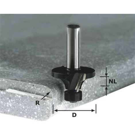 Pyöristysjyrsin Festool 12/25,4/31,4/81 mm laakereilla