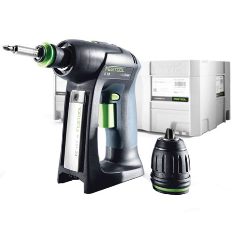 Pora/ruuvinväännin Festool C 18 Li-Basic; 18 V (ilman akkua ja laturia)