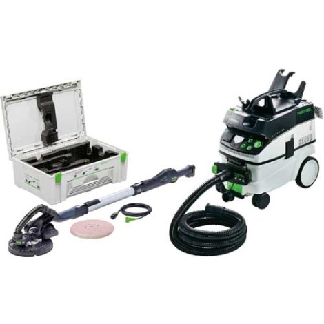 Seinähiomakone -setti Festool Set/IP (Varsihiomakone LHS 225 ja imuri  CTM36, 2 hiomatyynyä)
